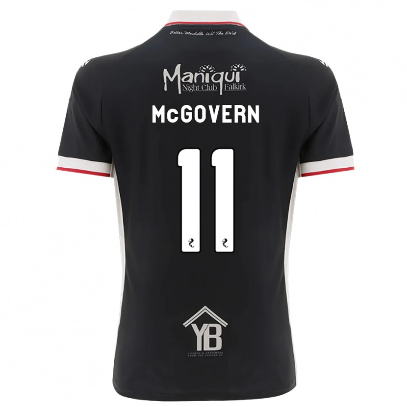 Danxen Heren Paul Mcgovern #11 Zwart Wit Rood Thuisshirt Thuistenue 2026/27 T-Shirt