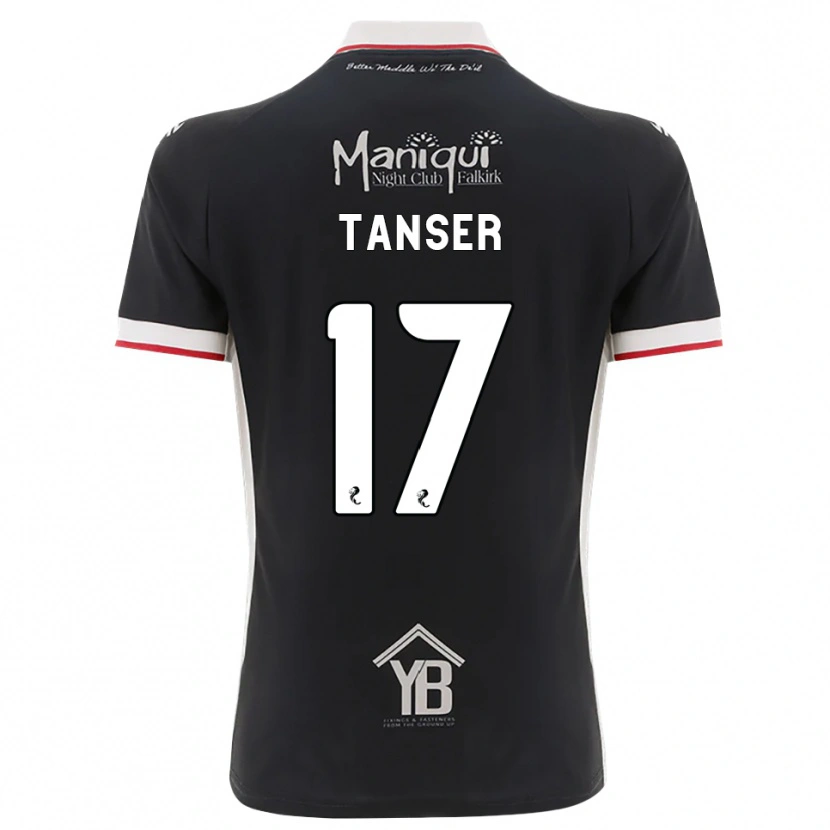 Danxen Heren Scott Tanser #17 Zwart Wit Rood Thuisshirt Thuistenue 2026/27 T-Shirt