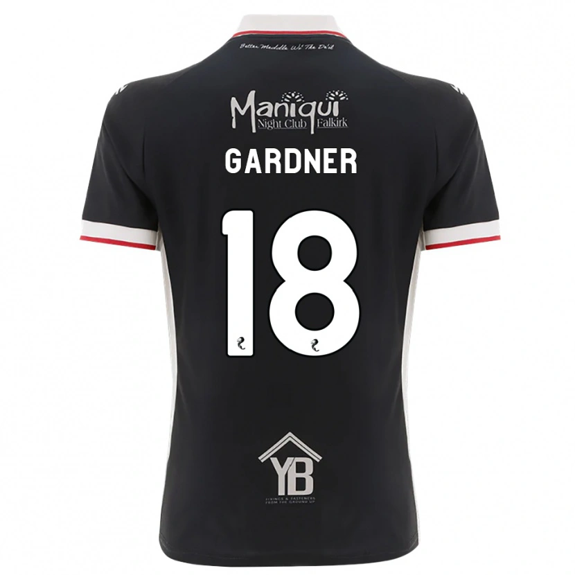 Danxen Heren Joe Gardner #18 Zwart Wit Rood Thuisshirt Thuistenue 2026/27 T-Shirt