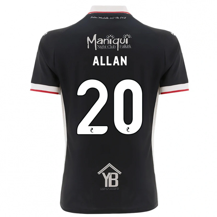 Danxen Heren Connor Allan #20 Zwart Wit Rood Thuisshirt Thuistenue 2026/27 T-Shirt