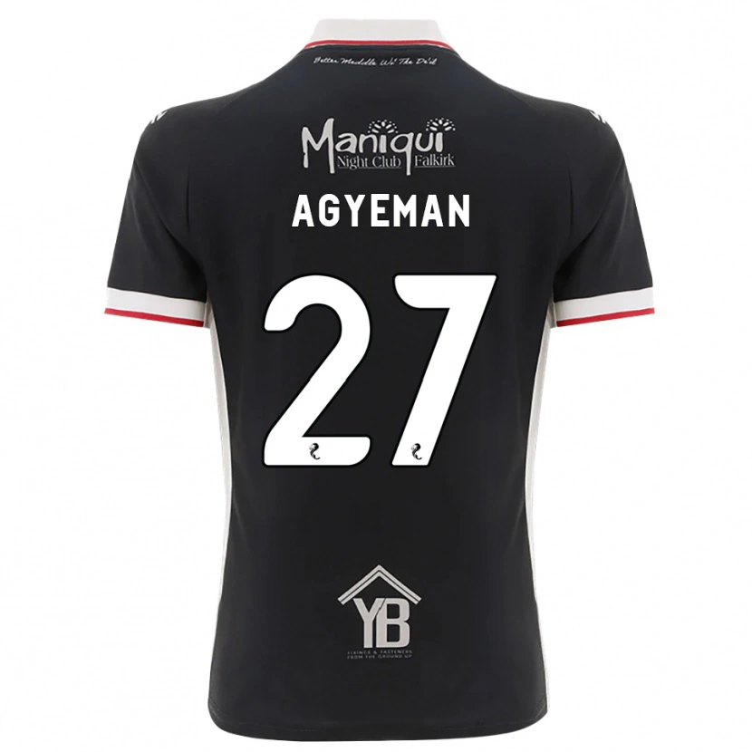 Danxen Heren Alfie Agyeman #27 Zwart Wit Rood Thuisshirt Thuistenue 2026/27 T-Shirt