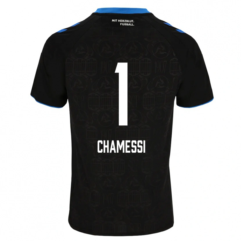 Danxen Heren Ian Chamessi #1 Zwart Wit Rood Thuisshirt Thuistenue 2026/27 T-Shirt