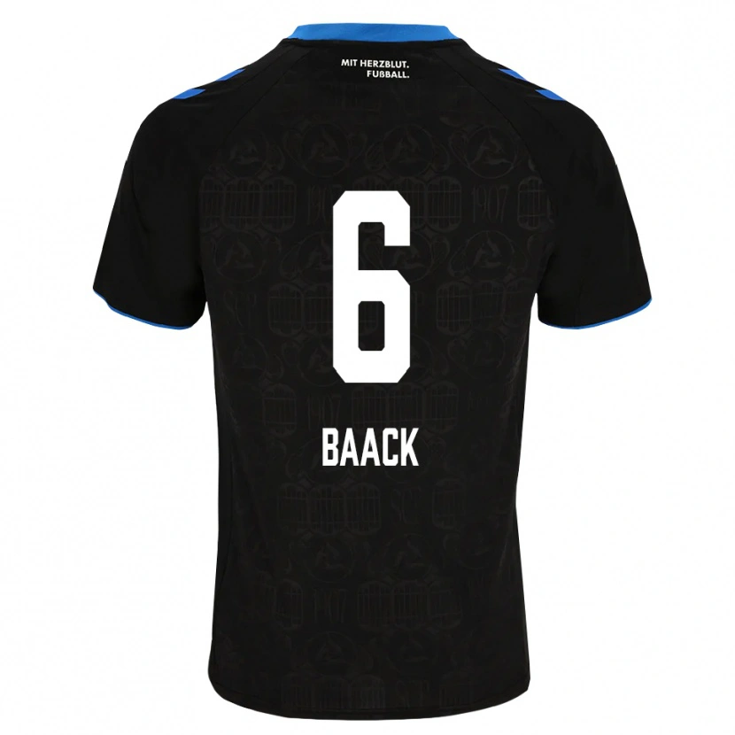 Danxen Heren Tom Baack #6 Zwart Wit Rood Thuisshirt Thuistenue 2026/27 T-Shirt