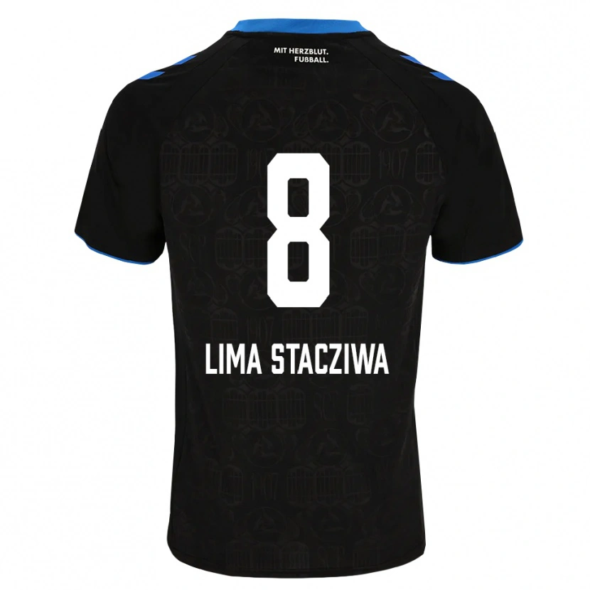 Danxen Heren Neo Lima Stacziwa #8 Zwart Wit Rood Thuisshirt Thuistenue 2026/27 T-Shirt