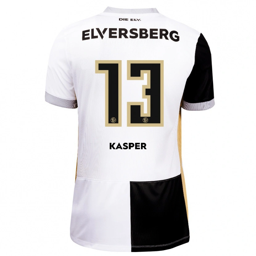 Danxen Heren Yannik Kasper #13 Zwart Wit Bruin Thuisshirt Thuistenue 2026/27 T-Shirt