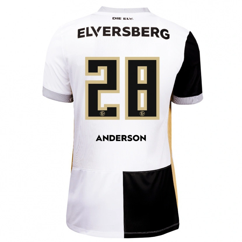 Danxen Heren Mira Anderson #28 Zwart Wit Bruin Thuisshirt Thuistenue 2026/27 T-Shirt