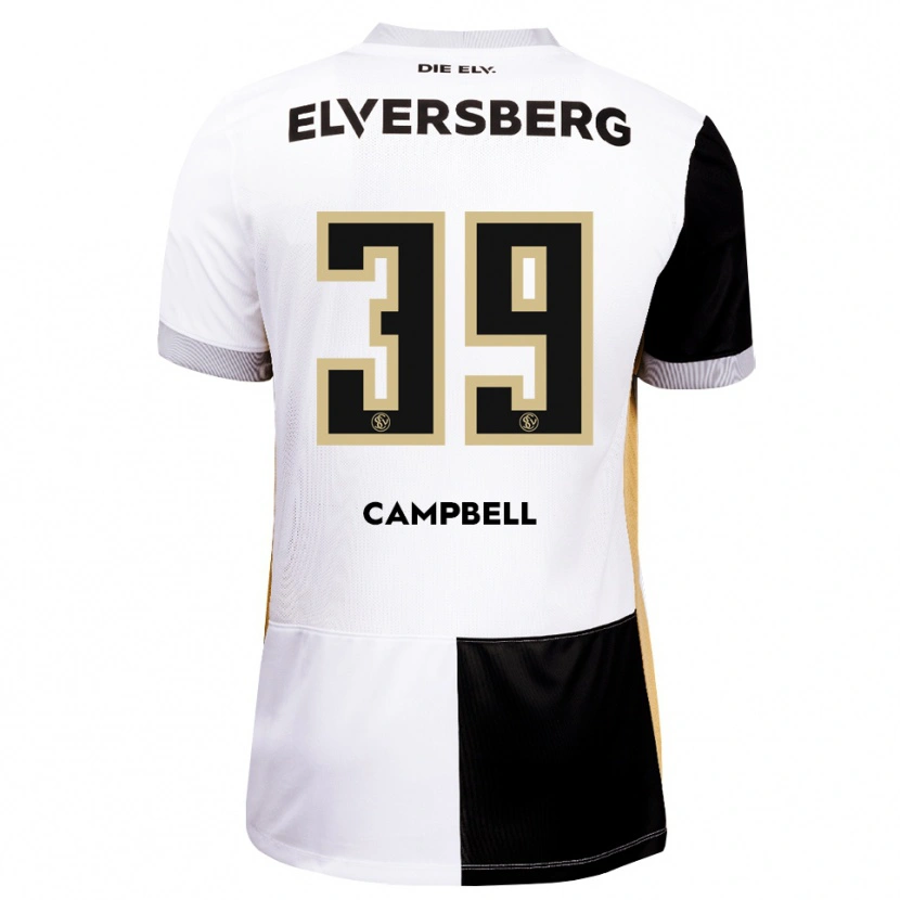 Danxen Heren Cole Campbell #39 Zwart Wit Bruin Thuisshirt Thuistenue 2026/27 T-Shirt