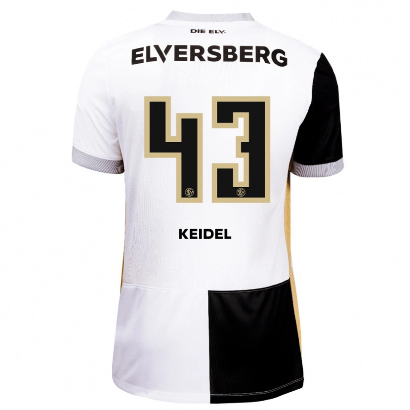 Danxen Heren Felix Keidel #43 Zwart Wit Bruin Thuisshirt Thuistenue 2026/27 T-Shirt