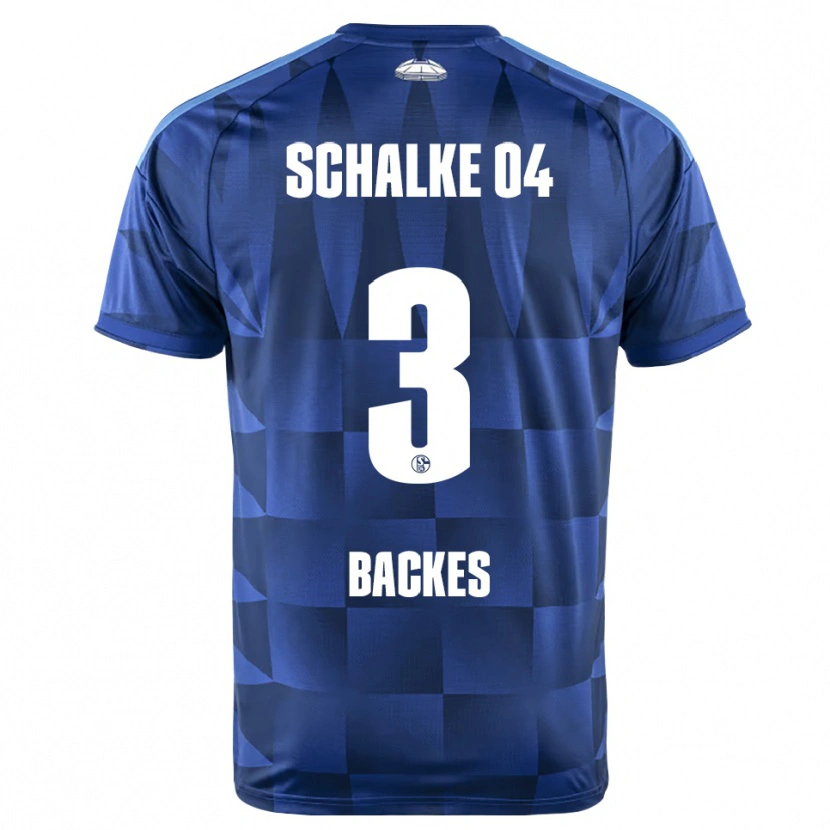 Danxen Heren Diego Backes-Klimek #3 Donkerblauw Geel Wit Thuisshirt Thuistenue 2026/27 T-Shirt