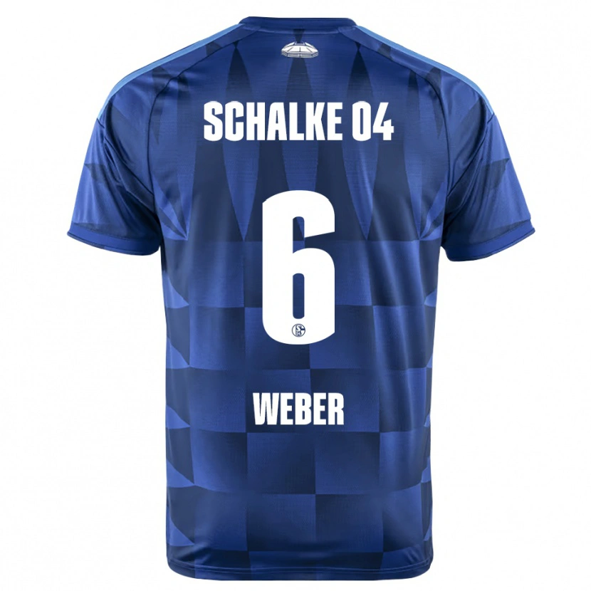 Danxen Heren Ben Weber #6 Donkerblauw Geel Wit Thuisshirt Thuistenue 2026/27 T-Shirt