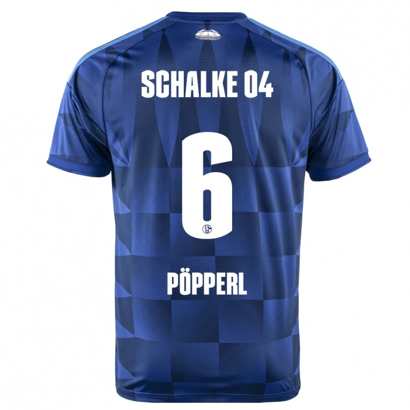 Danxen Heren Paul Pöpperl #6 Donkerblauw Geel Wit Thuisshirt Thuistenue 2026/27 T-Shirt