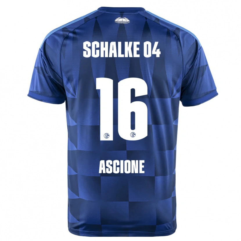 Danxen Heren Marco Ascione #16 Donkerblauw Geel Wit Thuisshirt Thuistenue 2026/27 T-Shirt