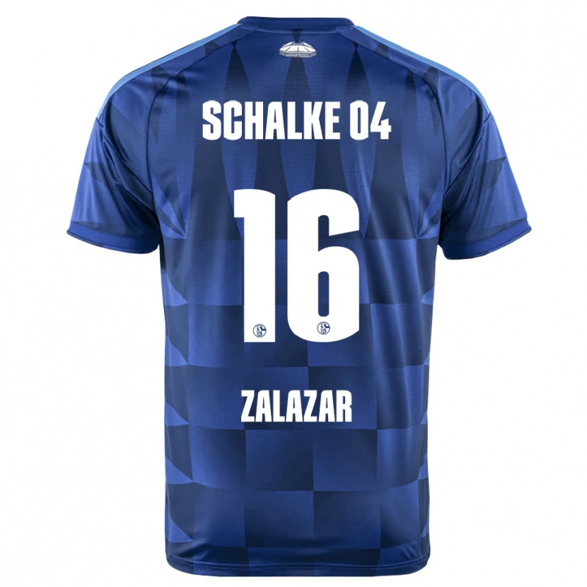 Danxen Heren Mauro Zalazar #16 Donkerblauw Geel Wit Thuisshirt Thuistenue 2026/27 T-Shirt