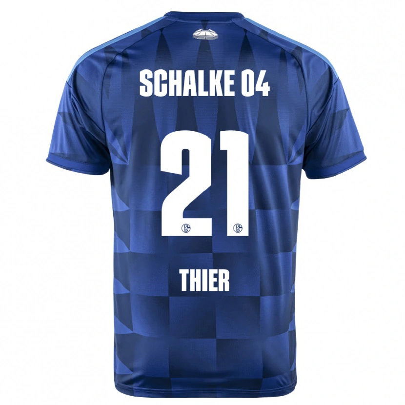 Danxen Heren Silas Thier #21 Donkerblauw Geel Wit Thuisshirt Thuistenue 2026/27 T-Shirt