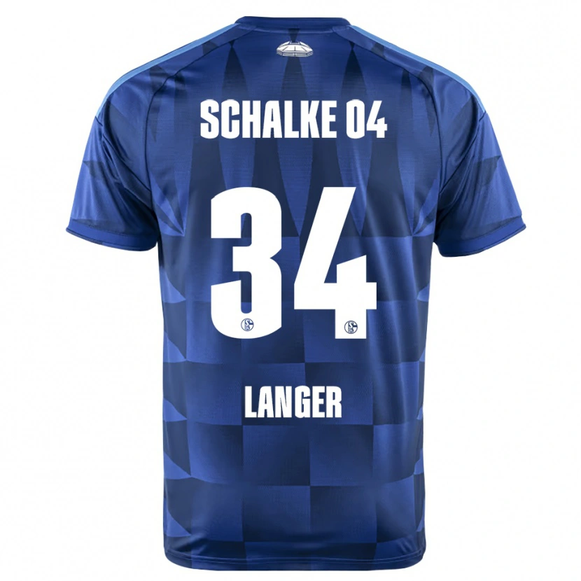 Danxen Heren Michael Langer #34 Donkerblauw Geel Wit Thuisshirt Thuistenue 2026/27 T-Shirt