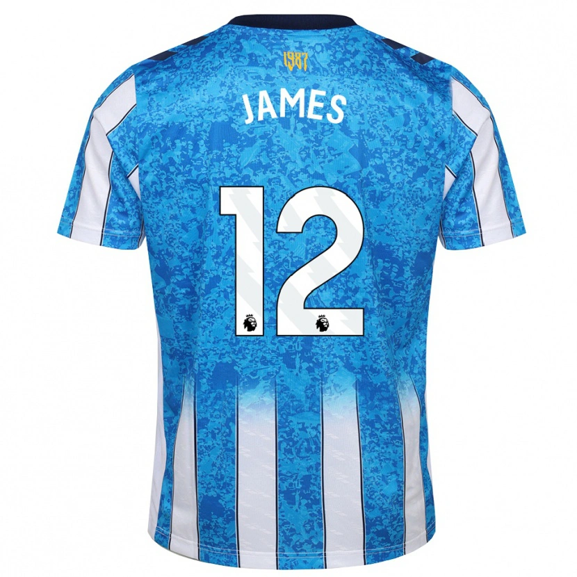 Danxen Heren Jack James #12 Wit Blauw Oranje Thuisshirt Thuistenue 2026/27 T-Shirt