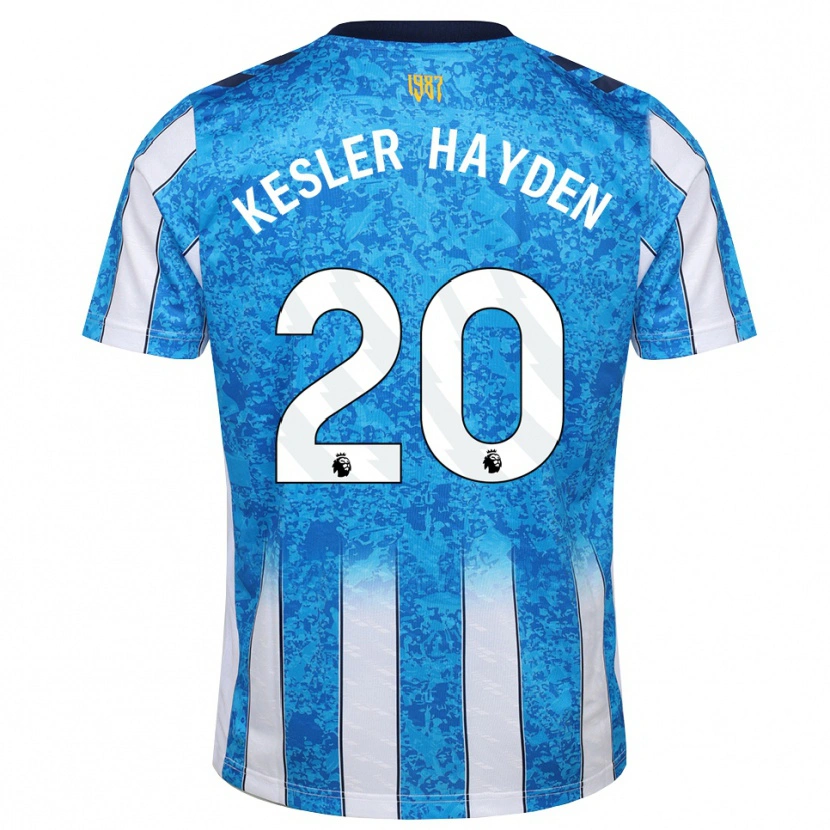 Danxen Heren Kaine Kesler-Hayden #20 Wit Blauw Oranje Thuisshirt Thuistenue 2026/27 T-Shirt