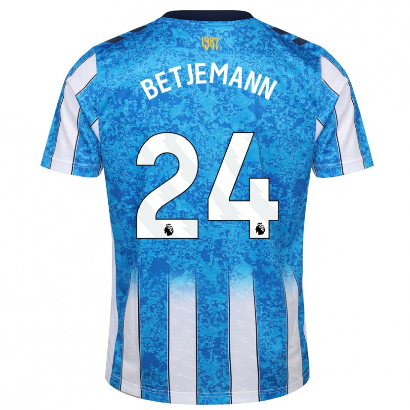 Danxen Heren Elliot Betjemann #24 Wit Blauw Oranje Thuisshirt Thuistenue 2026/27 T-Shirt
