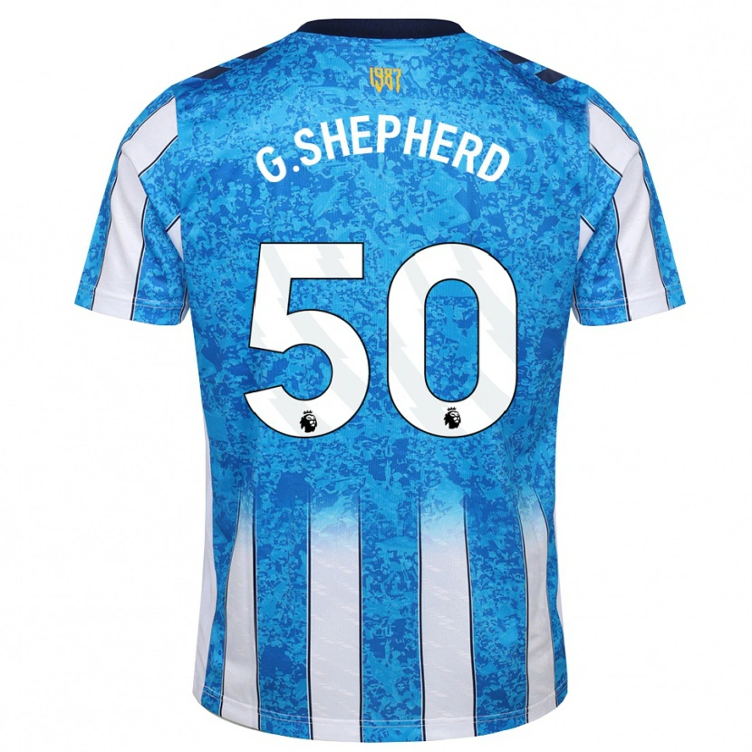 Danxen Heren George Shepherd #50 Wit Blauw Oranje Thuisshirt Thuistenue 2026/27 T-Shirt