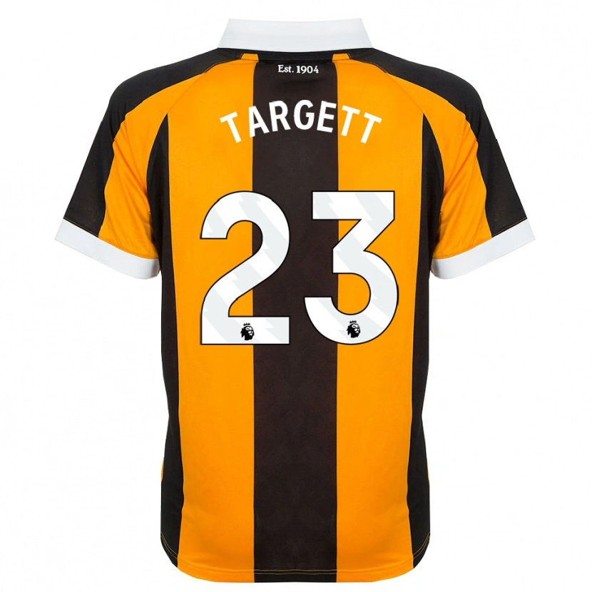 Danxen Heren Matt Targett #23 Oranje Zwart Wit Thuisshirt Thuistenue 2026/27 T-Shirt