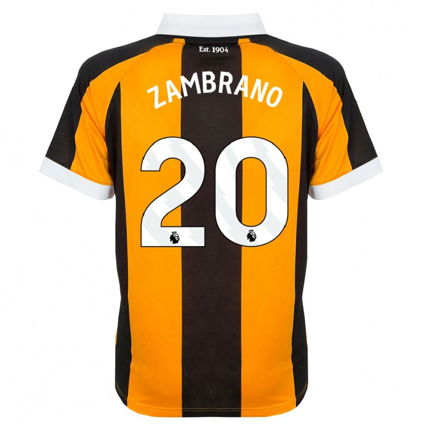 Danxen Heren Óscar Zambrano #20 Oranje Zwart Wit Thuisshirt Thuistenue 2026/27 T-Shirt