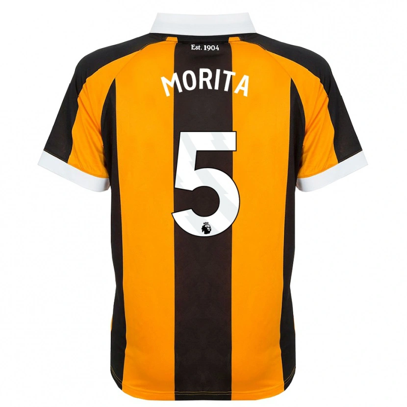 Danxen Heren Hidemasa Morita #5 Oranje Zwart Wit Thuisshirt Thuistenue 2026/27 T-Shirt
