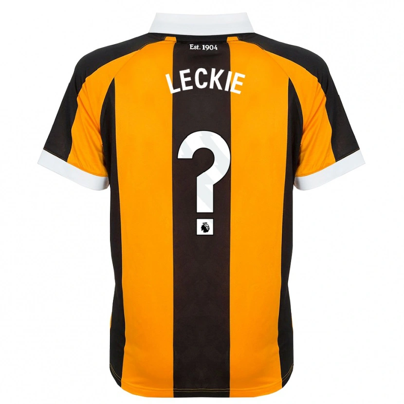 Danxen Heren Jack Leckie #0 Oranje Zwart Wit Thuisshirt Thuistenue 2026/27 T-Shirt
