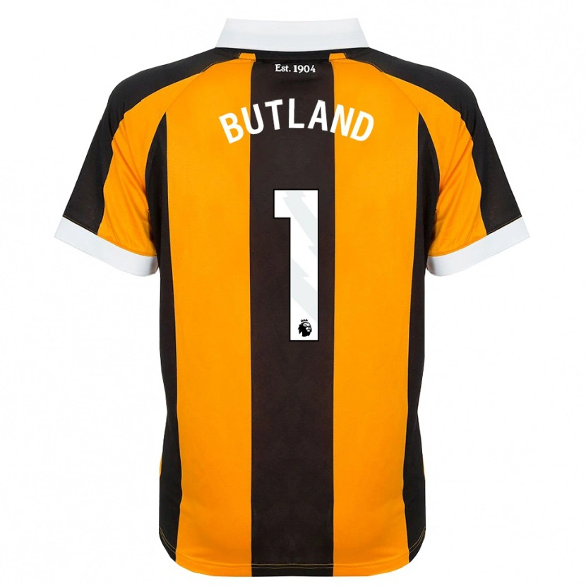 Danxen Heren Jack Butland #1 Oranje Zwart Wit Thuisshirt Thuistenue 2026/27 T-Shirt