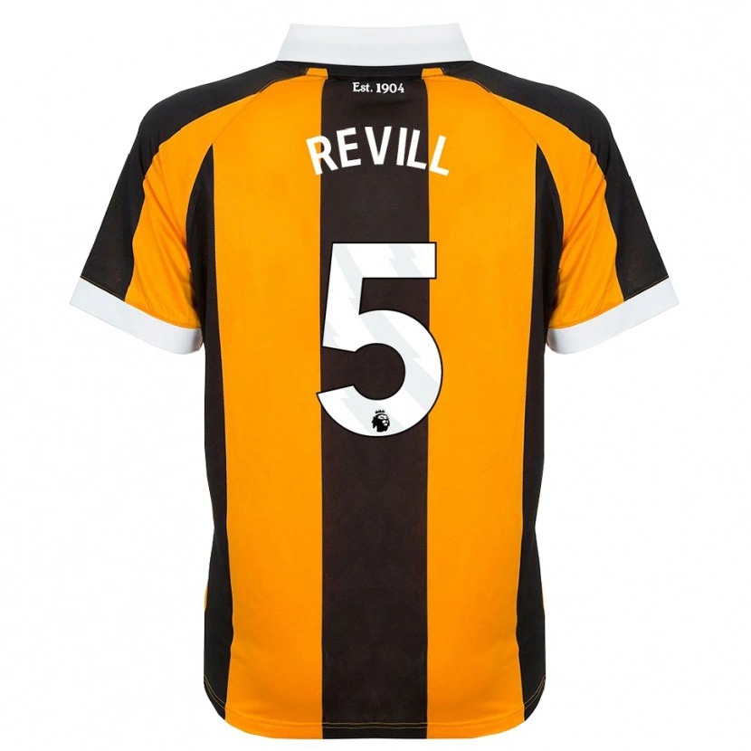 Danxen Heren Harry Revill #5 Oranje Zwart Wit Thuisshirt Thuistenue 2026/27 T-Shirt