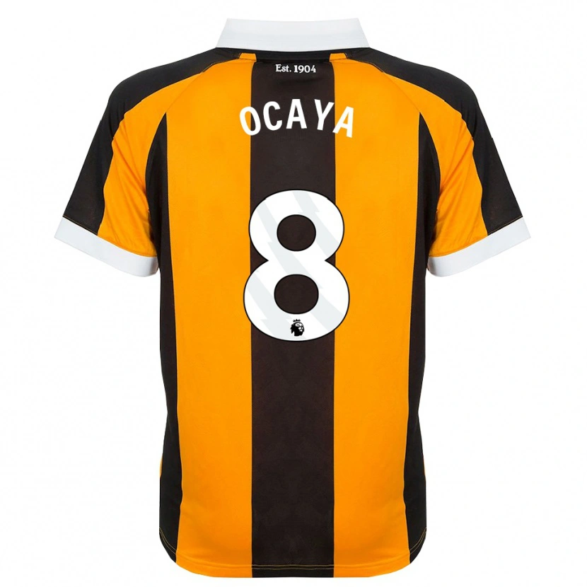 Danxen Heren Josh Ocaya #8 Oranje Zwart Wit Thuisshirt Thuistenue 2026/27 T-Shirt