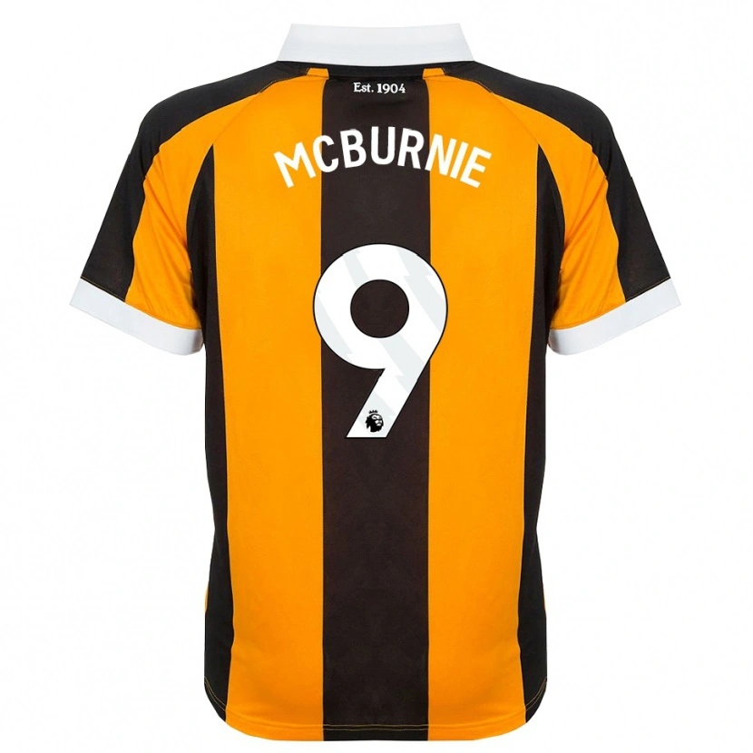 Danxen Heren Oli Mcburnie #9 Oranje Zwart Wit Thuisshirt Thuistenue 2026/27 T-Shirt