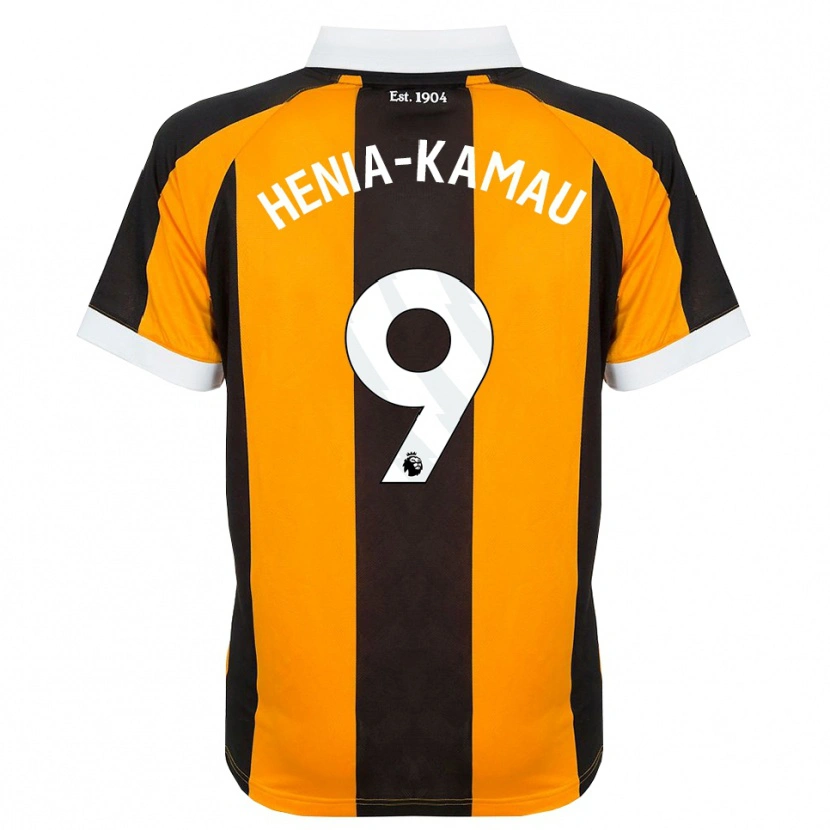 Danxen Heren Sammy Henia-Kamau #9 Oranje Zwart Wit Thuisshirt Thuistenue 2026/27 T-Shirt