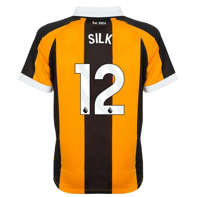 Danxen Heren Reuben Silk #12 Oranje Zwart Wit Thuisshirt Thuistenue 2026/27 T-Shirt