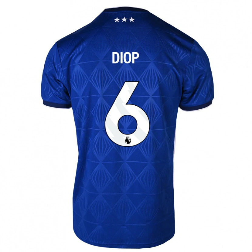 Danxen Heren Issa Diop #6 Mediumblue Wit Rood Thuisshirt Thuistenue 2026/27 T-Shirt