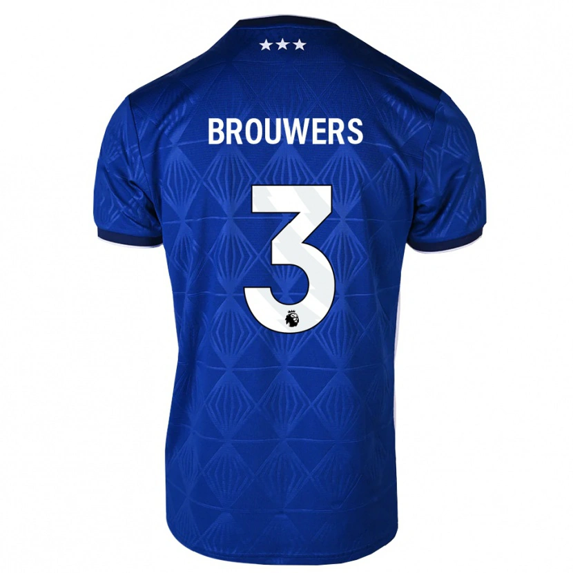 Danxen Heren Steve Brouwers #3 Mediumblue Wit Rood Thuisshirt Thuistenue 2026/27 T-Shirt