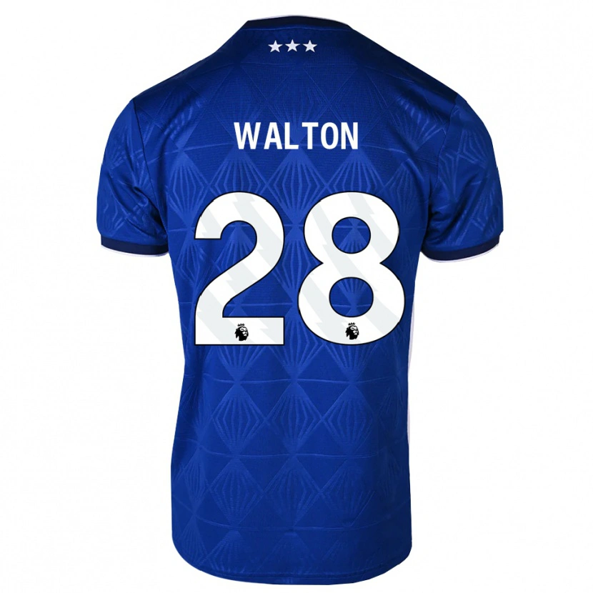 Danxen Heren Christian Walton #28 Mediumblue Wit Rood Thuisshirt Thuistenue 2026/27 T-Shirt