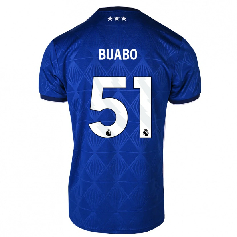Danxen Heren Gerrard Buabo #51 Mediumblue Wit Rood Thuisshirt Thuistenue 2026/27 T-Shirt