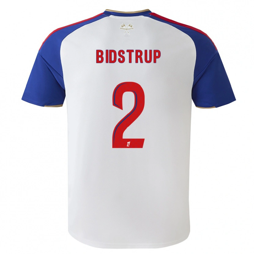 Danxen Heren Mads Bidstrup #2 Royalblue Rood Wit Thuisshirt Thuistenue 2026/27 T-Shirt