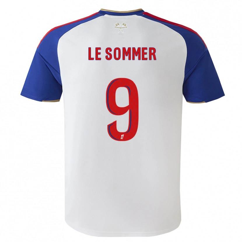 Danxen Heren Eugenie Le Sommer #9 Royalblue Rood Wit Thuisshirt Thuistenue 2026/27 T-Shirt