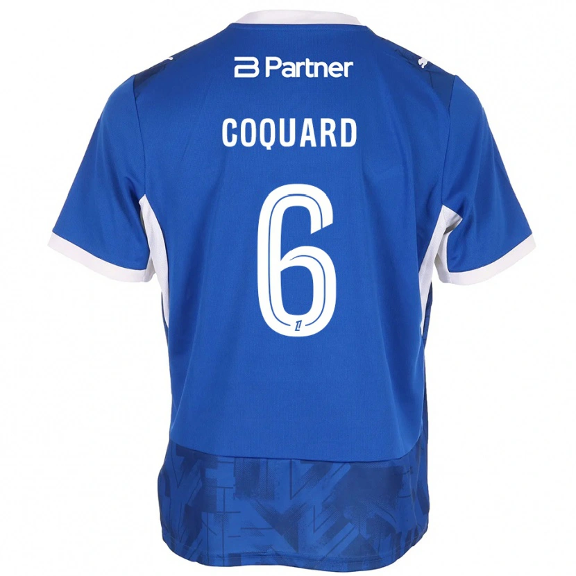 Danxen Heren Alexis Coquard #6 Mediumblue Wit Thuisshirt Thuistenue 2026/27 T-Shirt