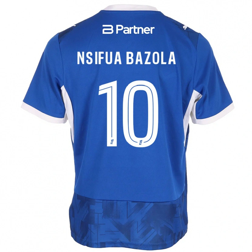 Danxen Heren Preston Nsifua Bazola #10 Mediumblue Wit Thuisshirt Thuistenue 2026/27 T-Shirt