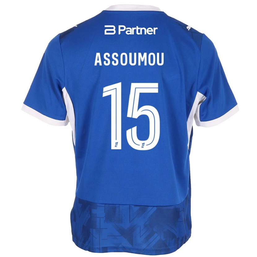 Danxen Heren Jaurès Assoumou #15 Mediumblue Wit Thuisshirt Thuistenue 2026/27 T-Shirt
