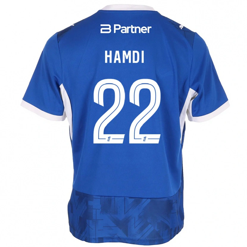 Danxen Heren Mathis Hamdi #22 Mediumblue Wit Thuisshirt Thuistenue 2026/27 T-Shirt