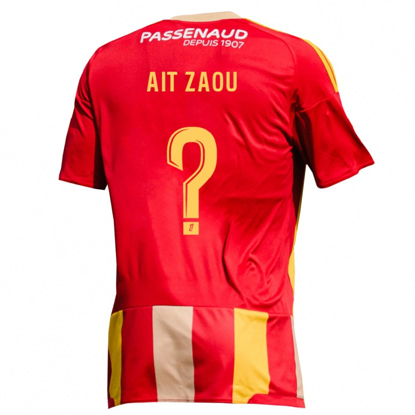 Danxen Heren Yassir Ait Zaou #0 Geel Rood Groen Thuisshirt Thuistenue 2026/27 T-Shirt