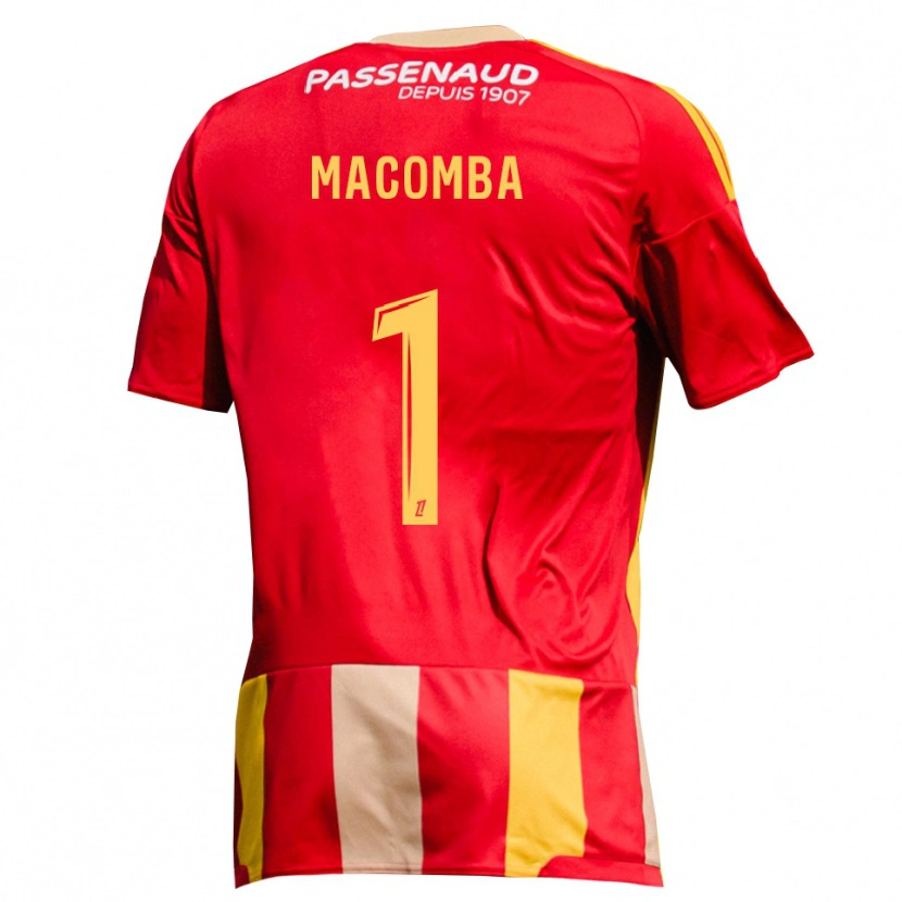 Danxen Heren Tyron Macomba #1 Geel Rood Groen Thuisshirt Thuistenue 2026/27 T-Shirt