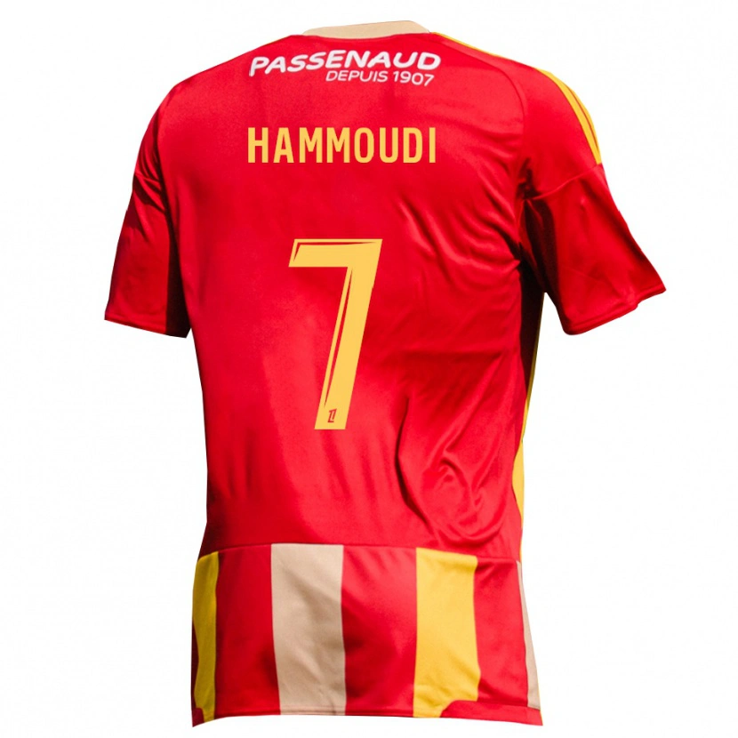 Danxen Heren Izhak Hammoudi #7 Geel Rood Groen Thuisshirt Thuistenue 2026/27 T-Shirt