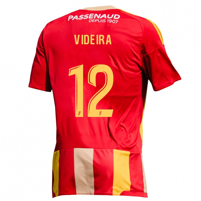 Danxen Heren Lenny Videira #12 Geel Rood Groen Thuisshirt Thuistenue 2026/27 T-Shirt