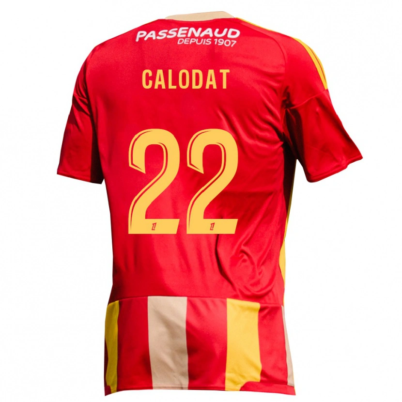 Danxen Heren Lucas Calodat #22 Geel Rood Groen Thuisshirt Thuistenue 2026/27 T-Shirt