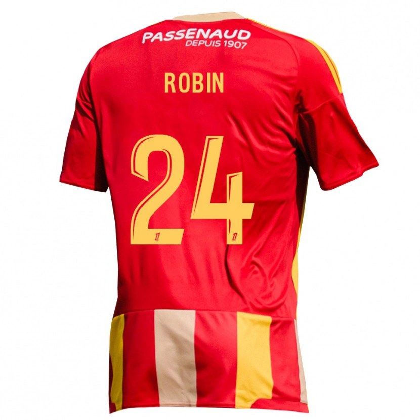 Danxen Heren Milan Robin #24 Geel Rood Groen Thuisshirt Thuistenue 2026/27 T-Shirt