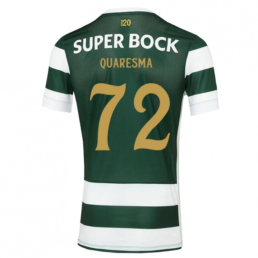 Danxen Heren Eduardo Quaresma #72 Donkerleigrijswit Thuisshirt Thuistenue 2026/27 T-Shirt